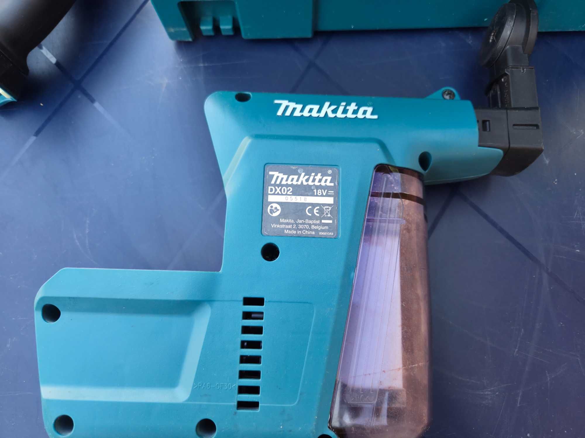 Makita DHR243 + DX02 прахоуловител – професионален перфоратор 18V