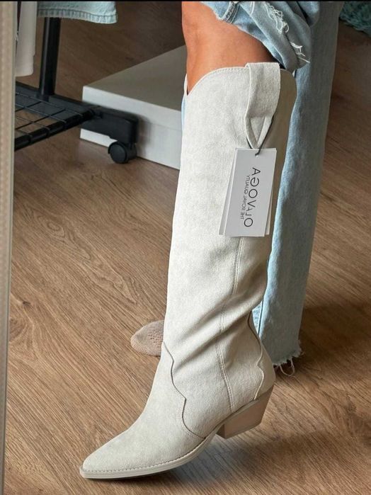 Cizme grii O la VOGA - Marimea 37