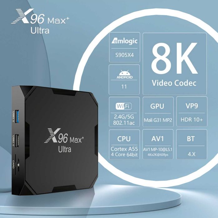 Tv box x96 max plus ultra configurat