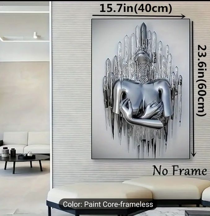 1buc afiș pânză fără ramă, artă modernă, pictură pe pânză abstractă