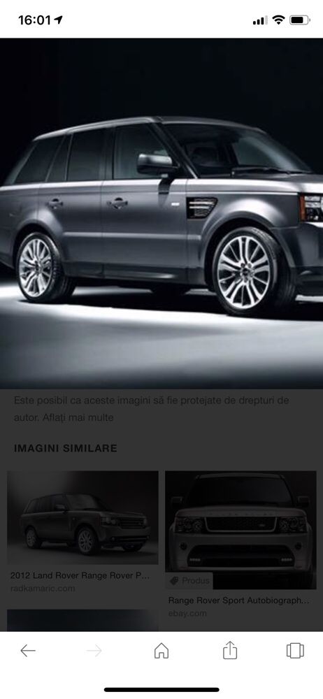 Jante Originale Range Rover Sport Autobyografi cu anvelope Michelin