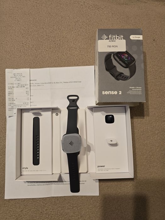 Smartwatch Fitbit sense 2 nou nout cu acte garantie, plati NFC, amoled