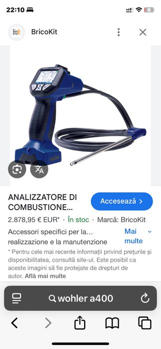 Analizor gaze wohler A400