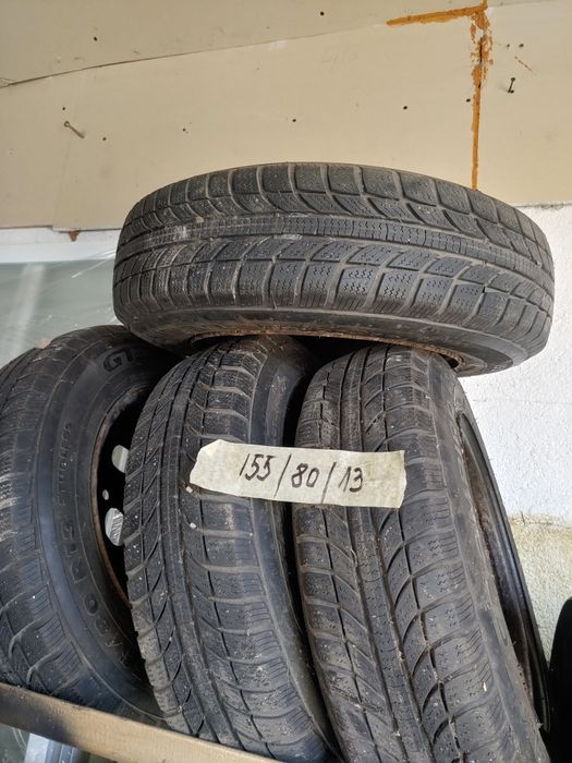 Vand anvelope de iarna 155/80/13 in stare buna