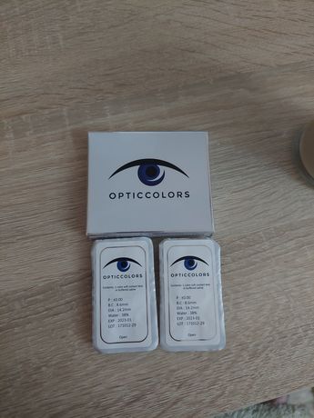 Opticcolors contact lens albastru