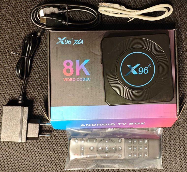 Продавам Android TV Box x96 x4 4GB RAM/64GB eMMC/8K с IP ТЕЛЕВИЗИЯ