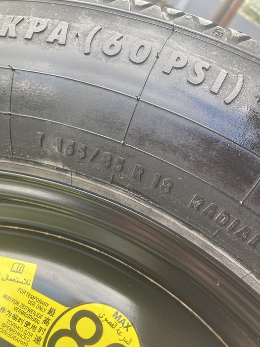 Roata Rezerva Land Rover Volvo Xc40 xc60 xc90 155 85 R18