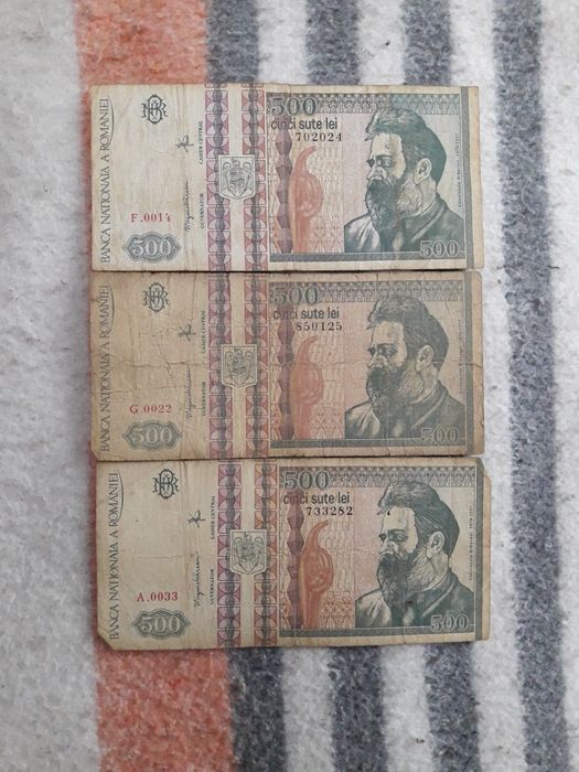Vând bancnote 500 lei