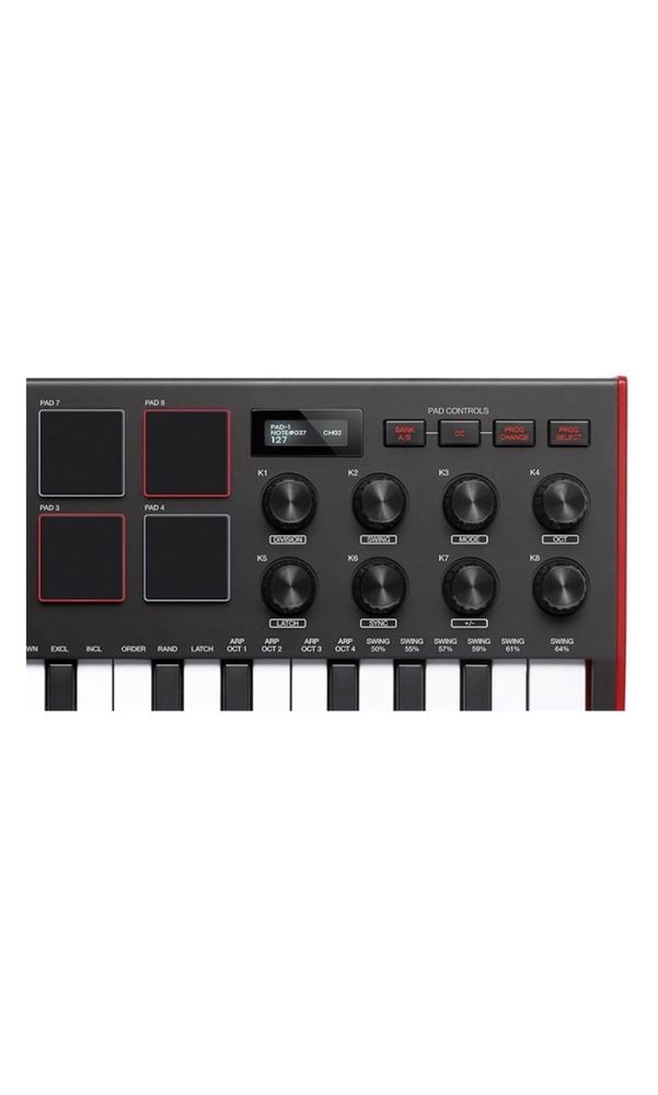 MIDI-клавиатура AKAI MPK Mini MKIII Black-Red