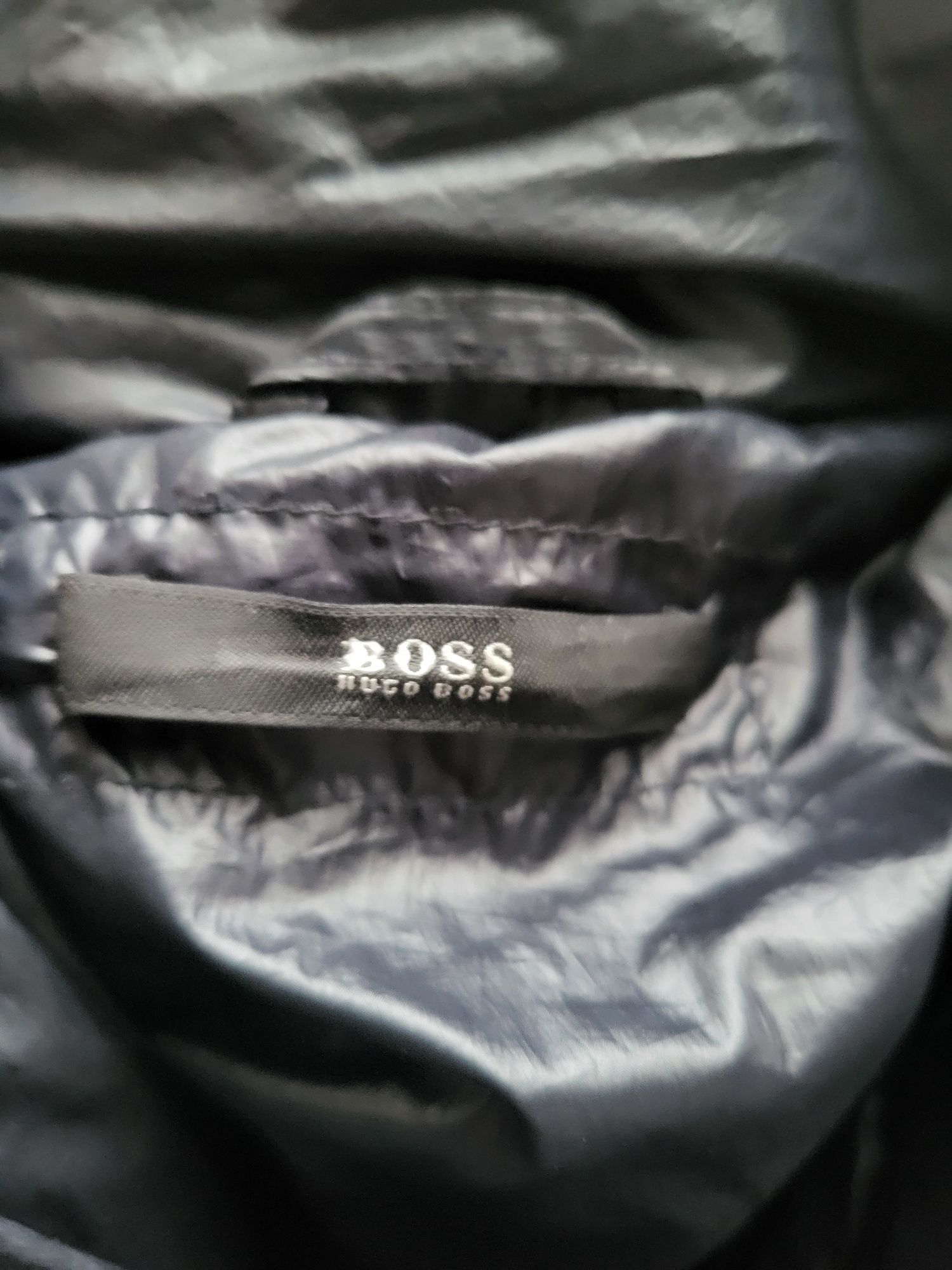 Jacheta lunga de puf Hugo Boss