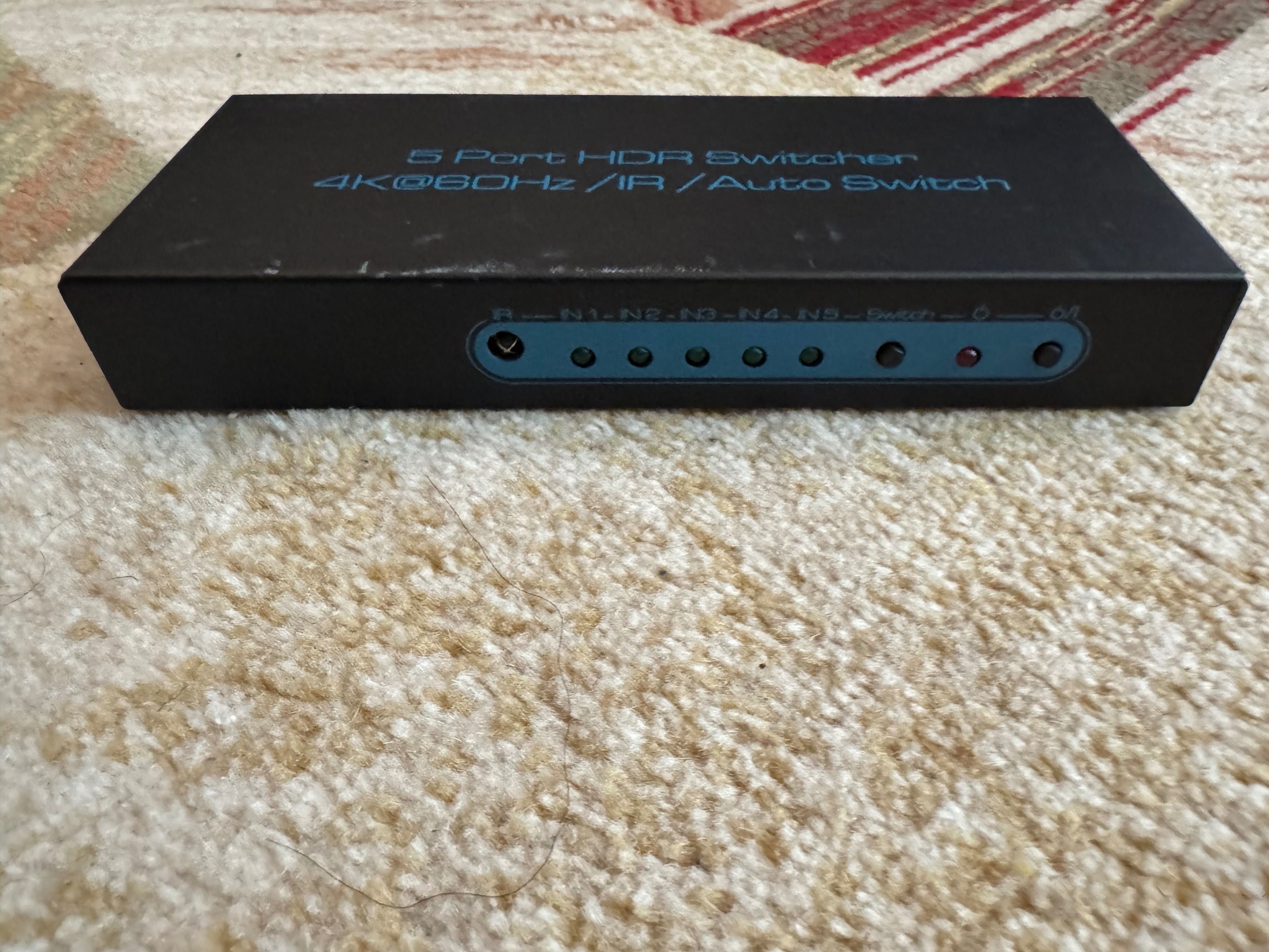 5 port HDR Switch, HDMI 2.1 суич / сплитер / аудио екстрактор 4K/60Hz