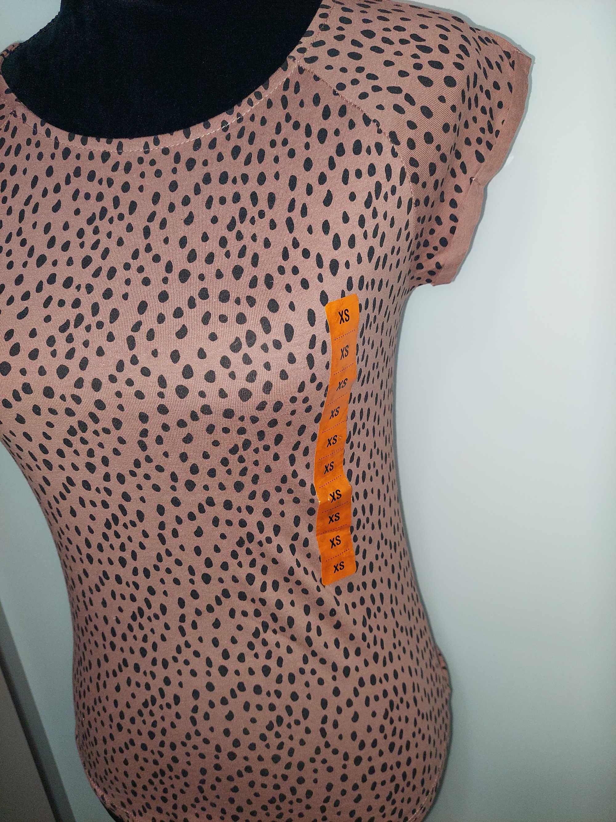 Tricou animal print roz, nou cu etichetă