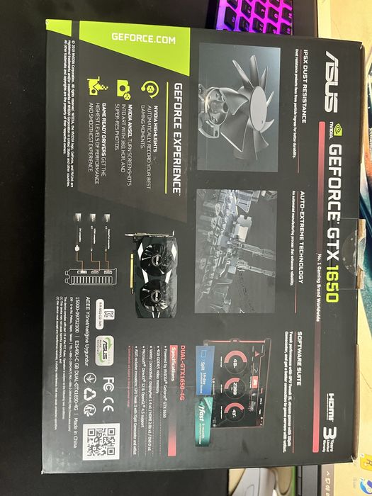 Видеокарта ASUS GTX 1650 4GB GDDR5