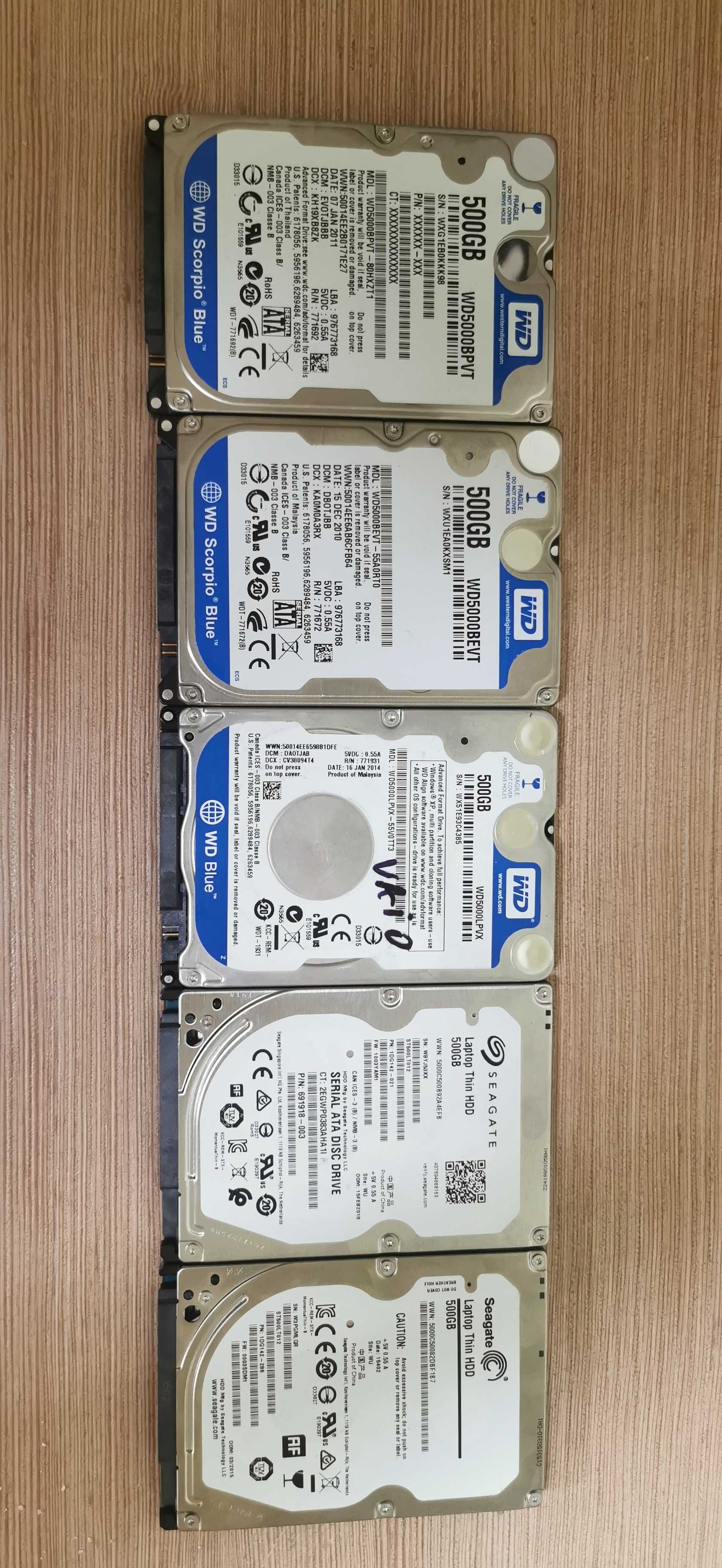 Hard Disk Laptop 500 GB - diverse modele