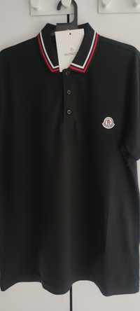 Черна мъжка блуза с яка Moncler, размер XL