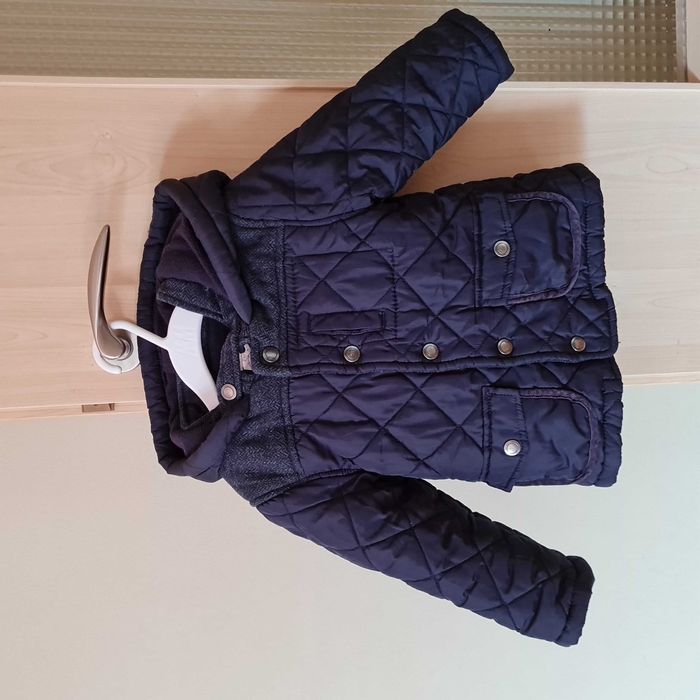 Geaca toamna iarna pentru baieti 2-3 ani bleumarin