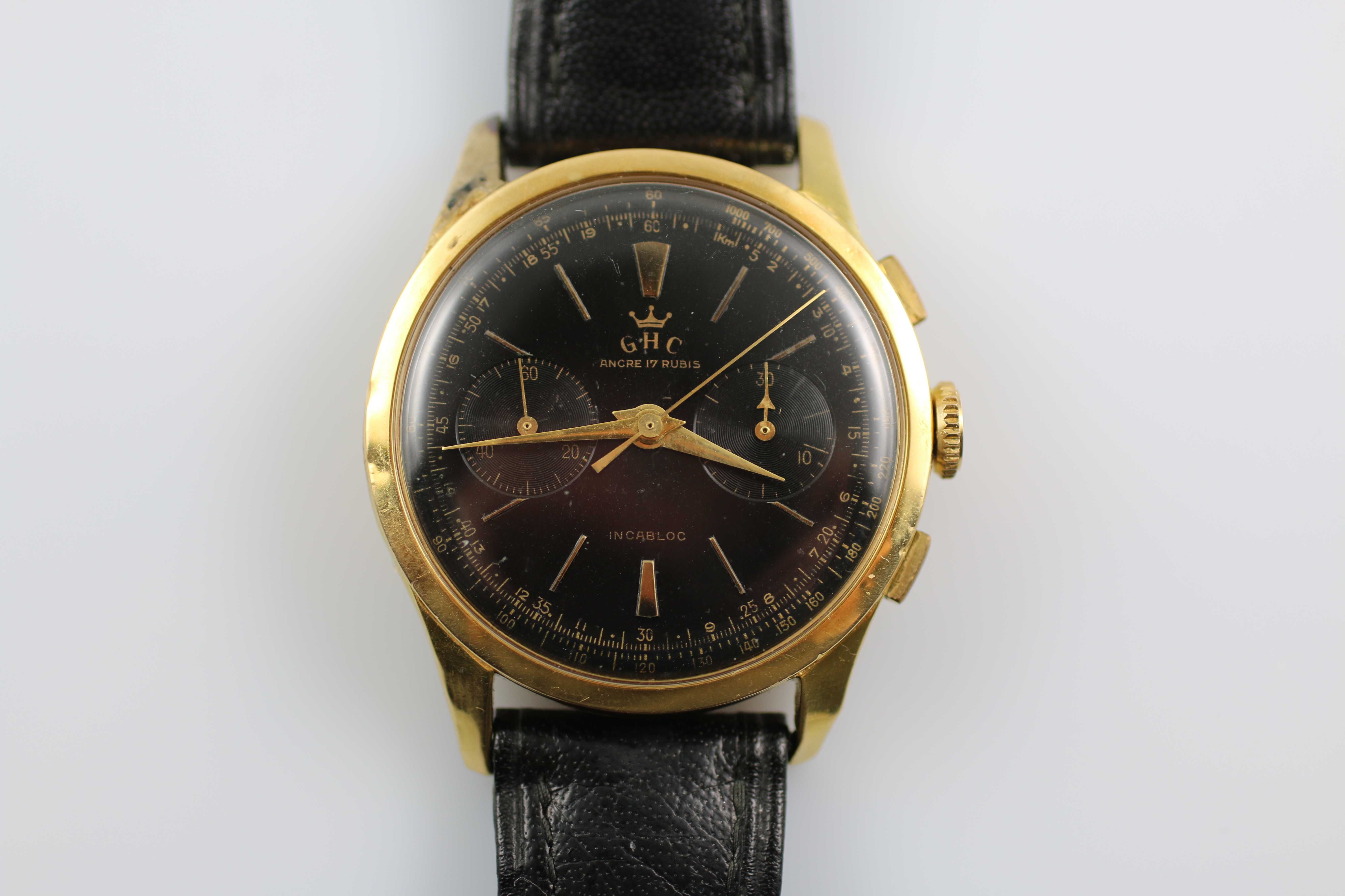 ceas chronograph GHC aur 18k