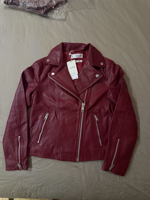 Куртка Mango,кожа 100%