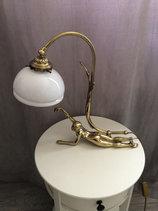 Veioza bronz si rama foto