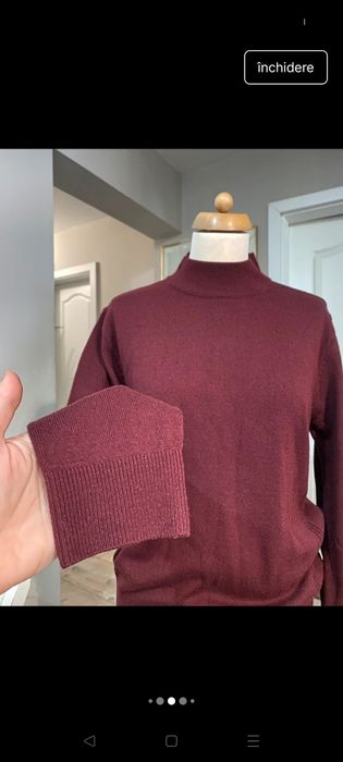 Pulover bordo, L, F.FERRARO