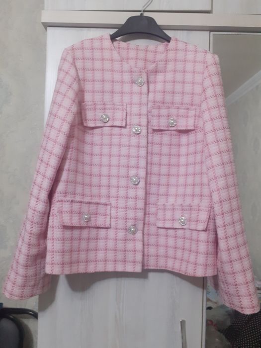 Жакет пиджак твидовый