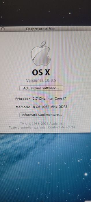 Laptop MacBook pro i7 ssd 250