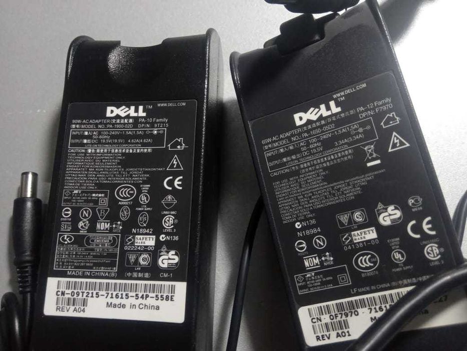 от dell и на другие ноутбуки зарядка на ноутбук, для ноутбука зарядка
