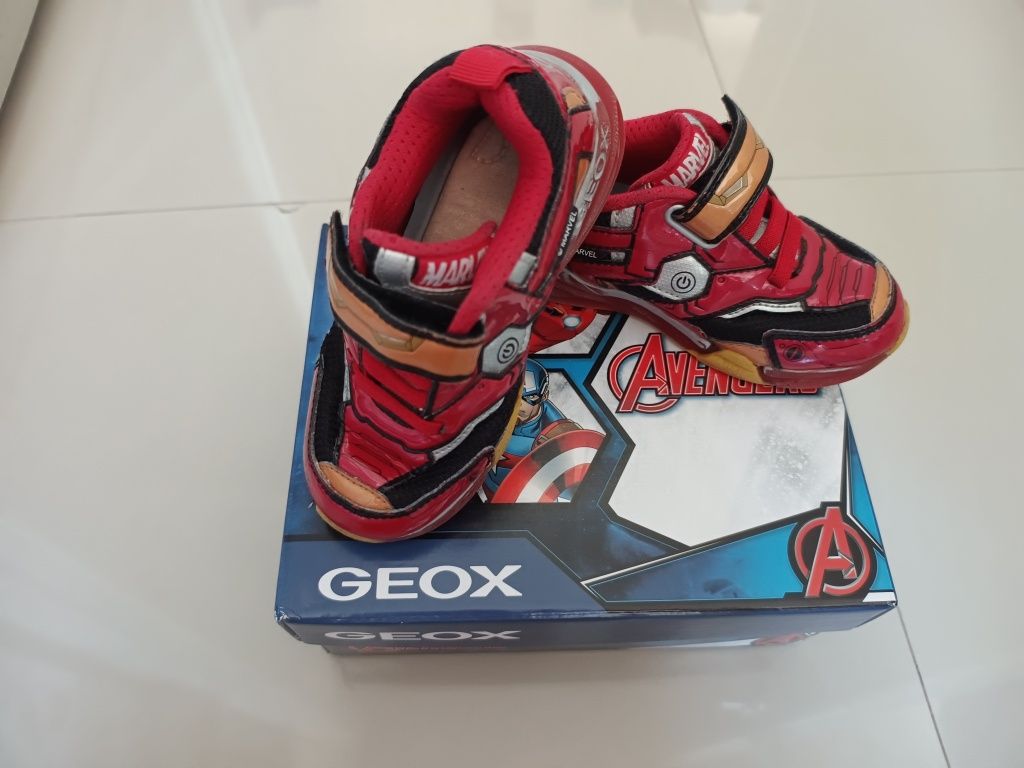 Sneakers Geox J Bayonyc J35FEC 011CE C0048 Black Red Mărimea 27