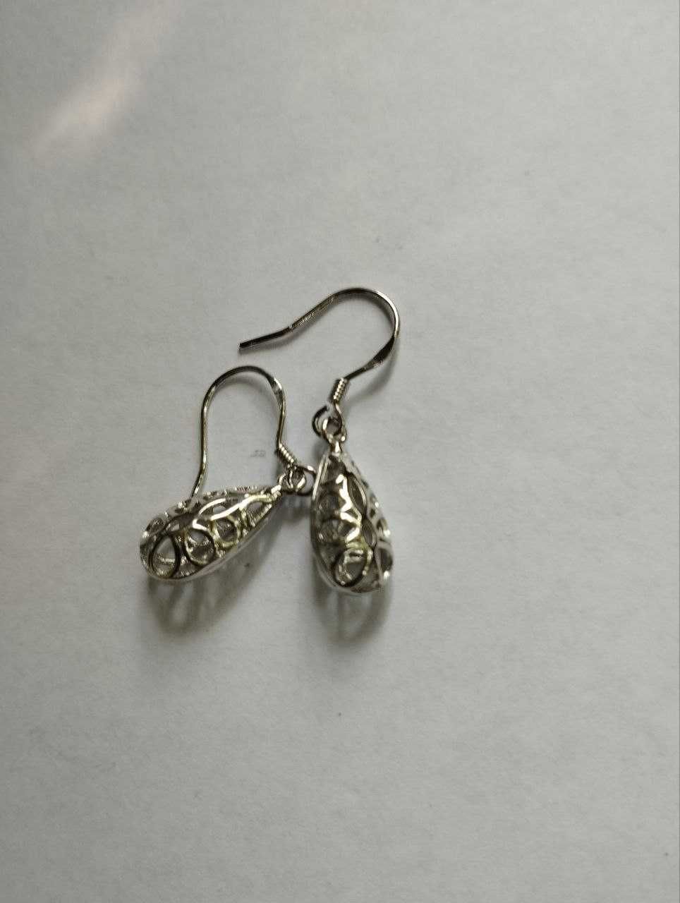 серьги женские модные серебро стерлинг