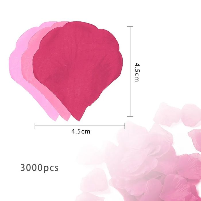 3000 бр розови листенца , изкуствени розови листенца