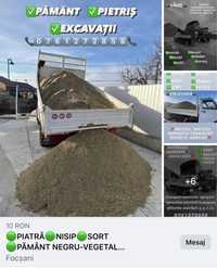 Nisip,Piatră,Pământ Negru-VEGETAL+Miniexcavator