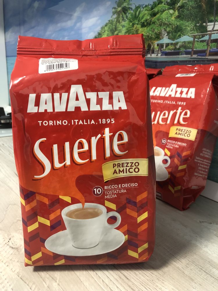 Cafea boabe LAVAZZA Suerte, 1 kg (transport gratuit)