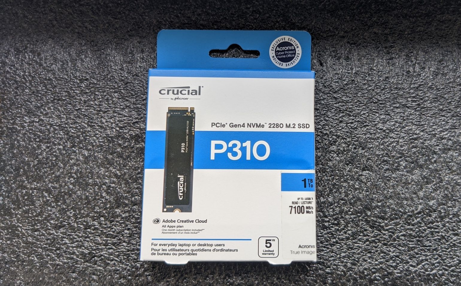 Crucial P310 1TB NVMe PCIe 4.0 7100 MB/s sigilat