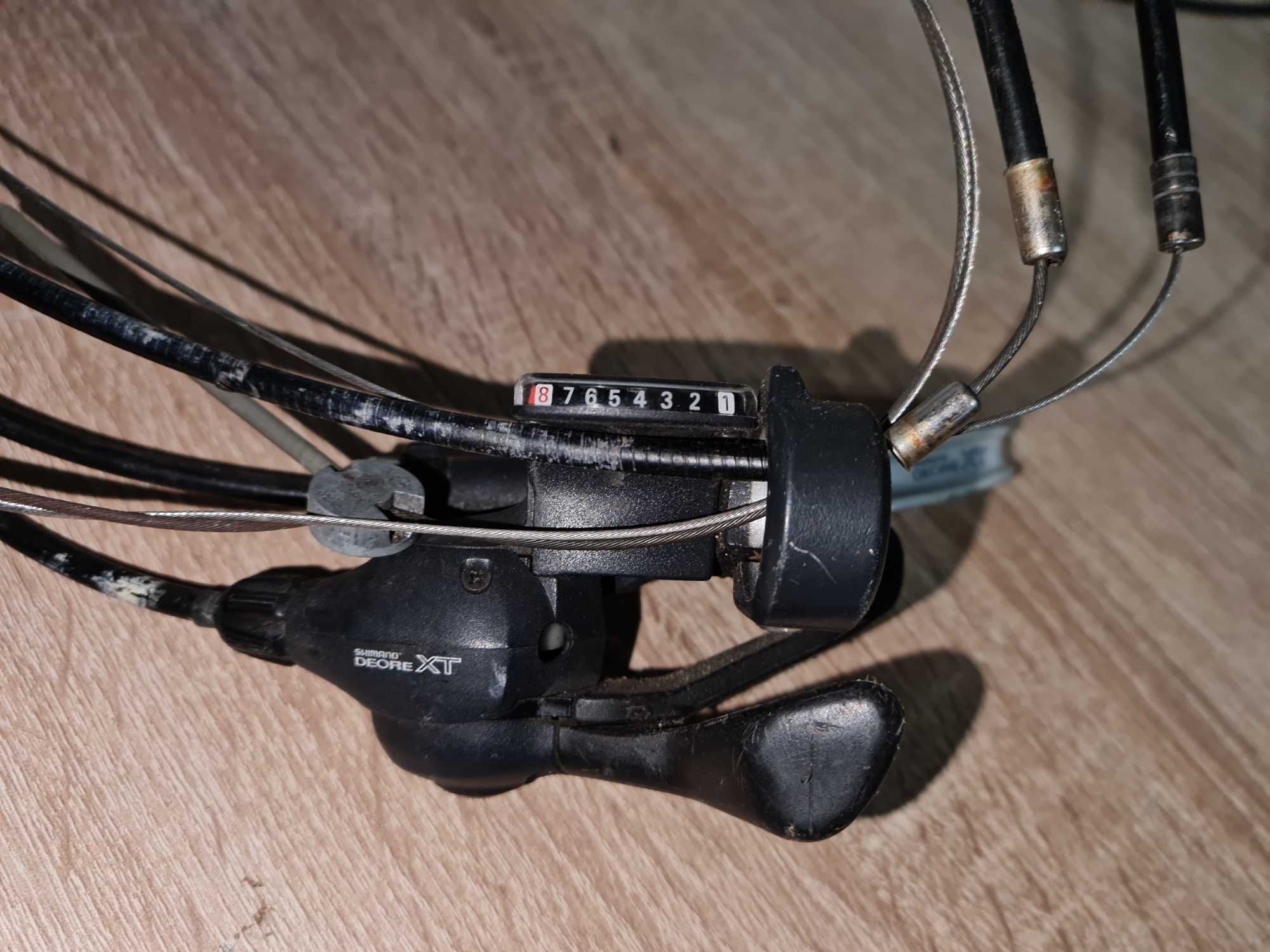 manete frana+schimbatoare shimano deore xt slr plus frane 3x8