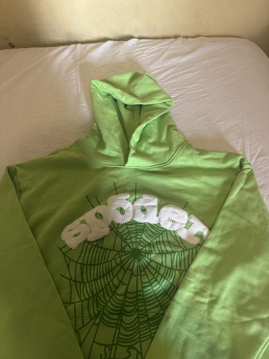 sp5der hoodie зелено