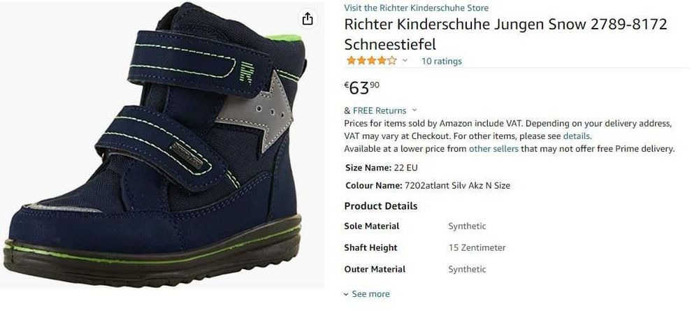 Нови боти/ботуши/апрески на Geox, Superfit, Primigi - н. 22