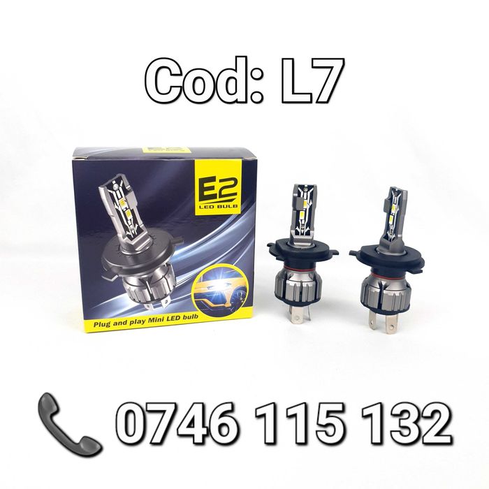 Faza Lunga/Scurta-BEC LED H4-20000Lm-6000K-Aluminiu-100W-LED GC5530-L7