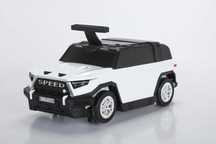 Valiza tip masinuta, Kinderauto SPEED, multifunctionala 2 in 1 #White
