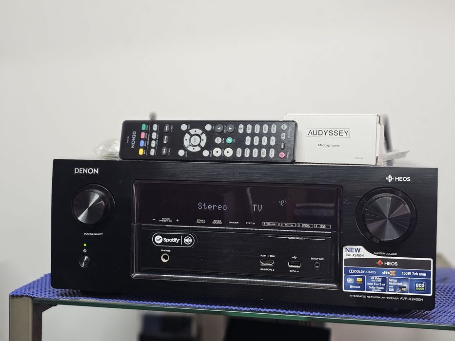 Receiver 7.2  Denon AVR-X2400H 4K / wi-fi
