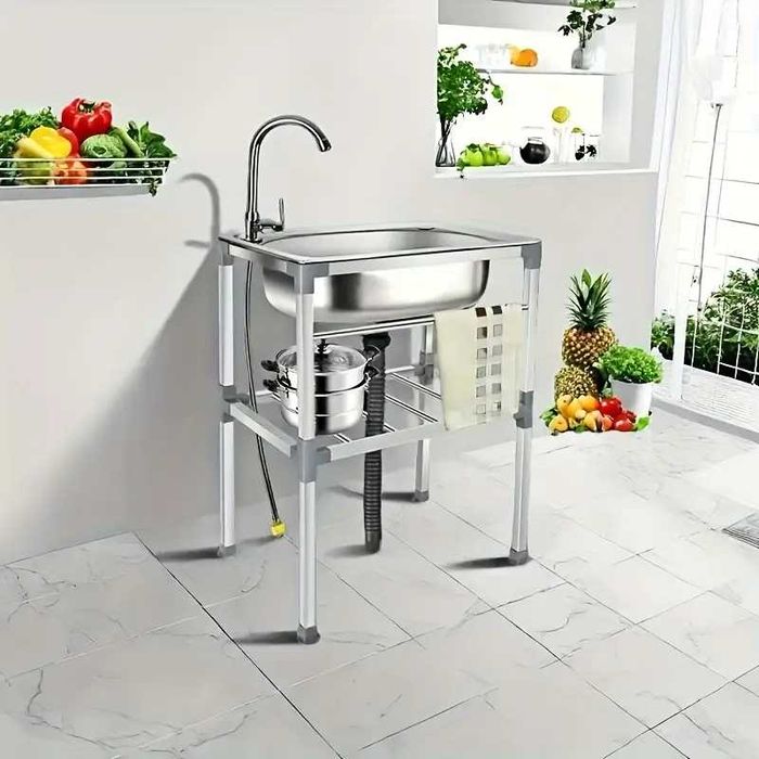 chiuveta inox o 1 cuva pentru uz casnic sau restaurant noua