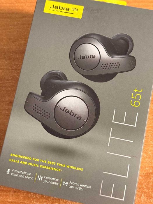 Casti bluetooth Jabra Elite 65t Titanium Black