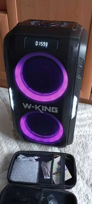 Мощная беспроводная колонка W-King T9Pro 120w
