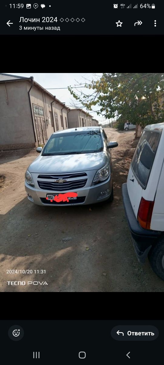 Qobilt 2013 y yurgani xalol 175000 km radnoy metan bo  3 pazitsiya
