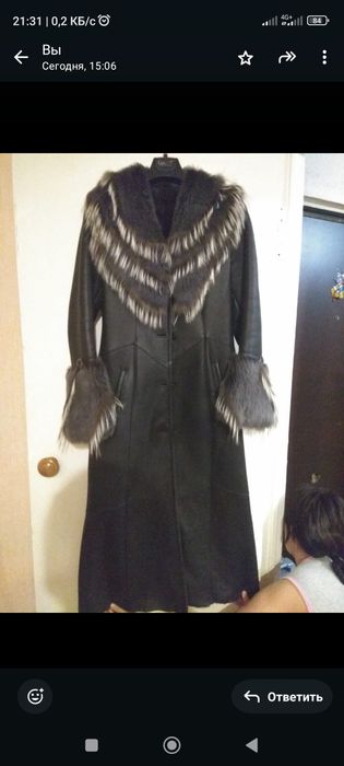 Продаю дубленку р 44-46 как новая