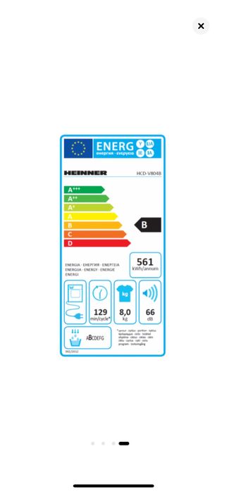 Нова сушилня Heinner HCD-V804B