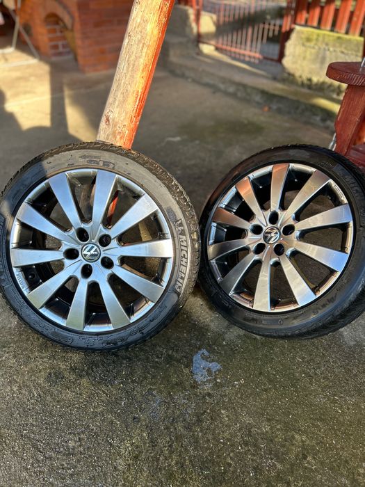 Set 4 Jante Volkswagen R17 cu anvelope Michelin Alpin 5 225/45R17