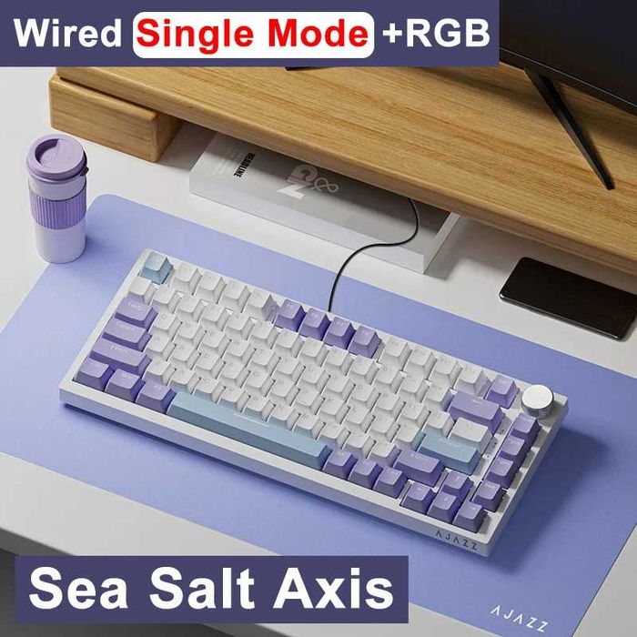 Механическая игровая клавиатура AJAZZ AK820, проводной, для геймеров