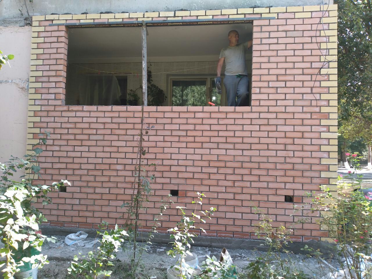 КЛАДКА БАЛКОН ПОД КЛЮЧ  акфа решотка казирок