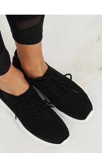 Pantofi sport de zi dama, comozi, material textil, negru, 38,39