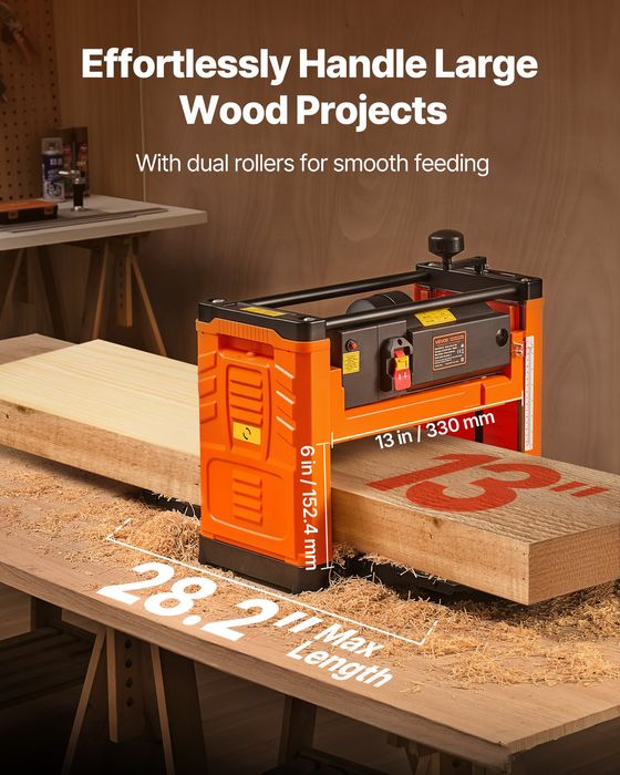 Grosime Planer,Doua-Lame,330mm,Motor 1800W,Lemn Tare si Moale